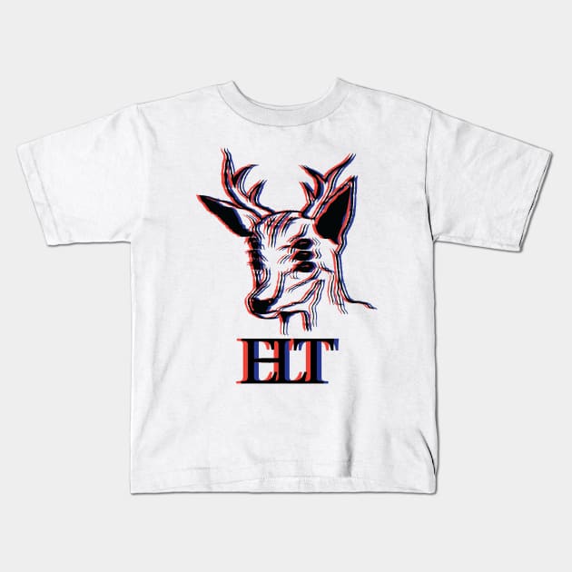 3-Deer Kids T-Shirt by ELTClothing